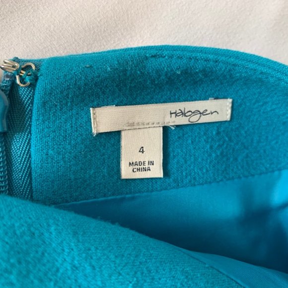 Halogen Pencil Skirt in Teal - Picture 3 of 4